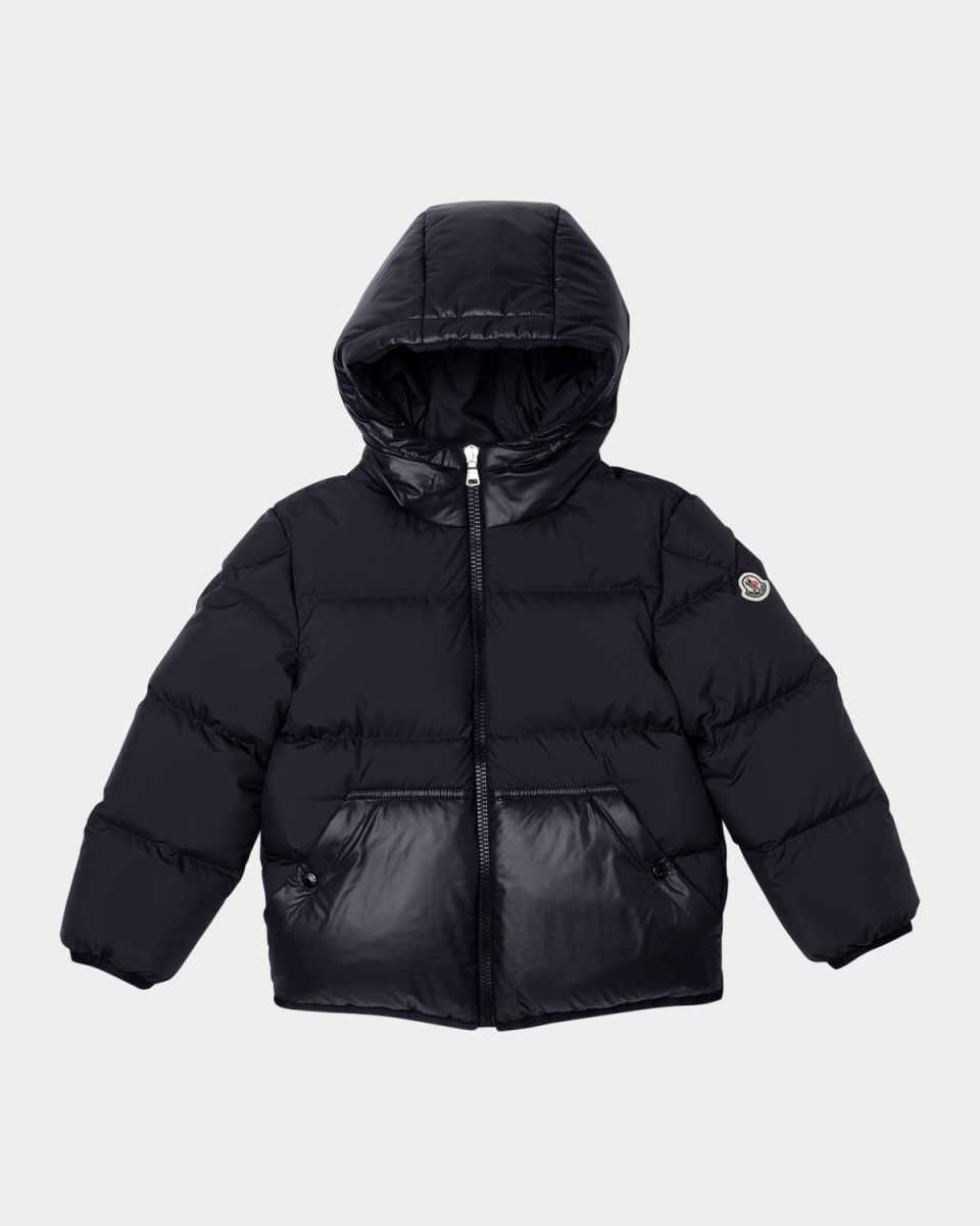 Boy's Barin Hooded Down Jacket Jacket, Size 8-